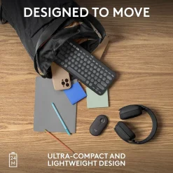 Logitech Pebble Mouse 2 M350s Wireless Ambidextrous Optical Mouse, (910-007024)* Mice