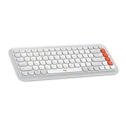 Logitech POP Icon Keys Wireless Keyboard, Off White/Orange (920-012935)* Keyboards