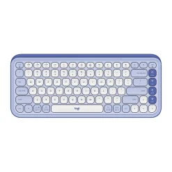 Logitech POP Icon Keys Wireless Keyboard, Lilac/Off White (920-013050)* Keyboards