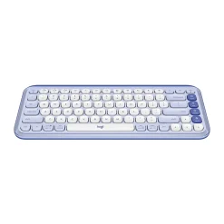 Logitech POP Icon Keys Wireless Keyboard, Lilac/Off White (920-013050)* Keyboards