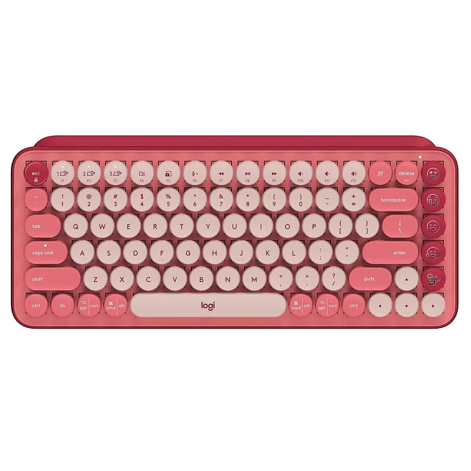 Logitech POP Keys Wireless Bluetooth Mechanical Keyboard, Heartbreaker (920-010709)* Keyboards