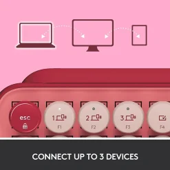 Logitech POP Keys Wireless Bluetooth Mechanical Keyboard, Heartbreaker (920-010709)* Keyboards