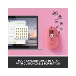 Logitech POP Wireless Ambidextrous Optical USB Mouse, Heartbreaker (910-006545)* Mice