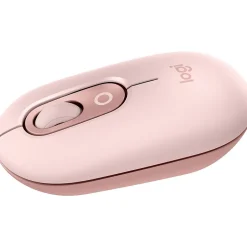 Logitech POP Wireless Ambidextrous Optical Mouse, Rose (910-007409)* Mice