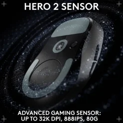 Logitech PRO X SUPERLIGHT 2 DEX Wireless Ergonomic Asymmetrical Optical USB Gaming Mouse, Black (910-007328)* Ergonomic Mice