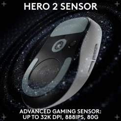 Logitech PRO X SUPERLIGHT 2 DEX Wireless Ergonomic Asymmetrical Optical USB Gaming Mouse, White (910-007363)* Ergonomic Mice