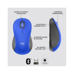 Logitech Signature M550 L Wireless Ambidextrous Mouse, Blue (910-006794)* Mice