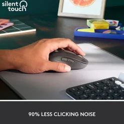 Logitech Signature M650 Large Left Wireless Optical Mouse - For Large Sized Left Hands, Graphite (910-006234)* Ergonomic Mice