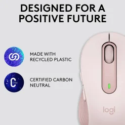 Logitech Signature M650 Wireless Ergonomic Optical Bluetooth & USB Mouse, Rose (910-006251)* Ergonomic Mice