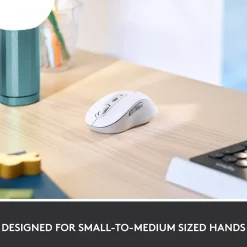 Logitech Signature M650 Wireless Optical USB Mouse, Off-White (910-006252)* Ergonomic Mice