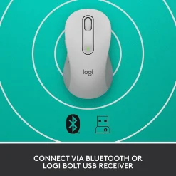Logitech Signature M650 Wireless Optical USB Mouse, Off-White (910-006252)* Ergonomic Mice