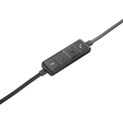 Logitech USB Headset Mono H650e Noise Canceling, Over-the-Head, Black & Silver (981-000513)* Headsets