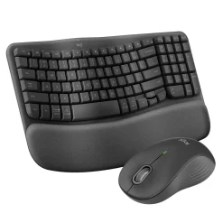 Logitech Wave Keys/Signature MK670/M550 L Wireless Ergonomic Keyboard & Optical Mouse Combo, Graphite (920-012059)* Ergonomic Keyboard & Mouse Sets