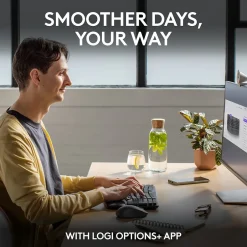 Logitech Wave Keys/Signature MK670/M550 L Wireless Ergonomic Keyboard & Optical Mouse Combo, Graphite (920-012059)* Ergonomic Keyboard & Mouse Sets