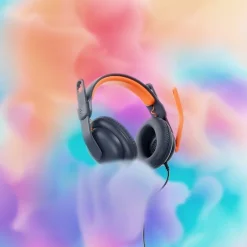 Logitech Zone Learn USB-C Stereo Computer Headset, Blue/Orange (981-001383)* Headsets