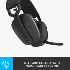 Logitech Zone Vibe 100 Wireless Noise Canceling Bluetooth Headset, Graphite (981-001256)* Headsets