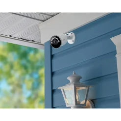 Security Cameras & Systems<Lorex Fusion 4K 8.0-MP 16-Camera-Capable 4-TB NVR System with 8 IP Smart-Deterrence Bullet Cameras, White (N864A64B-8AB8)