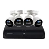 Security Cameras & Systems<Lorex Fusion 4K 8.0-MP 12-Camera-Capable 2-TB DVR System with 4 Wired Smart Deterrence Cameras, White (D881A82B-8DA4-E)