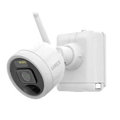Security Cameras & Systems<Lorex 2K 4.0-MP 8-Camera-Capable 32-GB NVR System with 4 Outdoor Wi-Fi Battery Security Cameras, White (L4248D-4AA4-E)