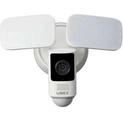 Security Cameras & Systems<Lorex 2K 4.0-MP Wi-Fi Outdoor Floodlight Security Camera, White (W452ASD-E)