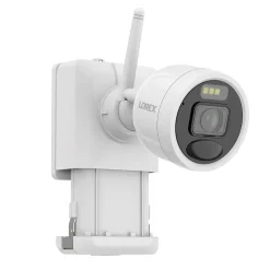 Security Cameras & Systems<Lorex Outdoor Wireless 2K 4.0-MP 8-Camera Capable 1-TB NVR System with 4 Wi-Fi Battery Security Cameras, White (L42481-4AA4-E)