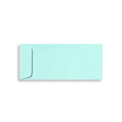 LUX 4 1/8" x 9 1/2" #10 80lbs. Open End Envelopes, Seafoam Blue, 50/Pack* Catalog