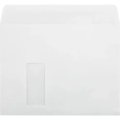 LUX 8 3/4 x 11 1/2 Booklet Window Envelopes 50/Pack, 28lb. White (811BW-28W-50)* Window