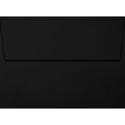 LUX 5 1/4" x 7 1/4" 80lbs. A7 Invitation Envelopes W/Peel & Press, Midnight Black* Business
