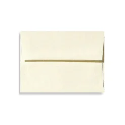 LUX 5 3/4" x 8 3/4" 70lbs. A9 Invitation Envelopes W/Peel & Press, Natural Linen* Business