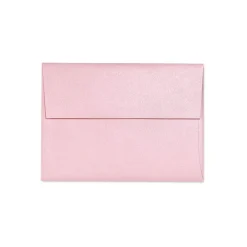 LUX 5 3/4" x 8 3/4" 80lbs. A9 Invitation Envelopes W/Glue, Rose Quartz Metallic Pink, 50/Pack* Business