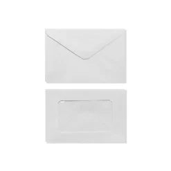LUX #56 Mini Window Envelope (3 x 4 1/2) 50/Box, White (EN5603-50)* Window
