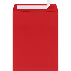 LUX 9" x 12" Open End Window Envelopes, Ruby Red (-1590-18-50)* Security Tinted
