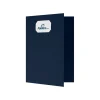 LUX 9 x 12 Presentation Folders, Standard Two Pocket w/ Front Cover Card Slit, Deep Blue Linen, 50/Pack (OR144DDBLU10050) Best