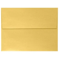 LUX A4 Invitation Envelopes (4 1/4 x 6 1/4) 50/Pack, Gold Metallic (4872-07-50)* Business