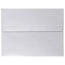 LUX A4 Invitation Envelopes (4 1/4 x 6 1/4) 50/Pack, Silver Metallic (4872-06-50)* Business