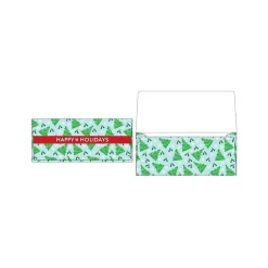 LUX Currency Envelopes (2 7/8 x 6 1/2) 50/Box, Christmas Trees (CUR-97-50)* Business