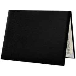 Diploma Cover, Padded, 8 1/2" x 11, Black, 2/Pack (PDCL-85X11-DB-2) Awards & Certificates