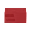 LUX Double Window Invoice Envelopes, 4-1/8 x 9-1/8", Ruby Red, 250/Pack* Security Tinted
