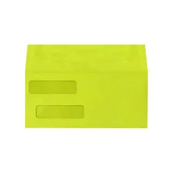 LUX Double Window Invoice Envelopes, Wasabi 4 1/8 x 9 1/2 inch 500/Pack* Security Tinted