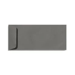 LUX 70lbs. 4 1/8" x 9 1/2" #10 Open End Envelopes W/Glue, Smoke Gray, 250/BX* Catalog