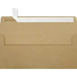 LUX 70lbs. 4 1/8" x 9 1/2" #10 Square Flap Envelopes, Grocery Bag Brown, 250/BX* Business