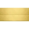 LUX 80lbs. 4 1/8" x 9 1/2" #10 Square Flap Envelopes, Gold Metallic, 500/BX* Security Tinted