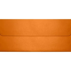 LUX 80lbs. 4 1/8" x 9 1/2" #10 Square Flap Envelopes, Flame Metallic Orange, 500/BX* Security Tinted