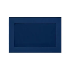 LUX Moistenable Glue #1 Window Envelope, 6" x 9", Navy Blue, 1000/Pack (FFW-69-103-1000)* Window