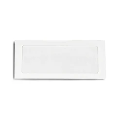 LUX Moistenable Glue #10 Window Envelope, 4 1/2" x 9 1/2", Bright White, 250/Box (FFW-10-250)* Window