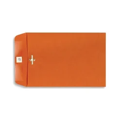LUX Open End Clasp Envelopes, 9" x 12", Bright Orange, 100/Pack (92938-100)* Catalog