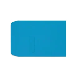 LUX Open End Envelopes 9" x 12", Pool Blue* Window