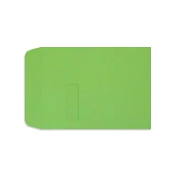 LUX Open End Open End Window Envelope, 9" x 12", Limelight Green, 250/Pack (1590101-250)* Window