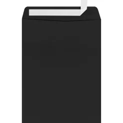 LUX Open End Window Envelopes 9" x 12", Midnight Black, 50/Pack (-1590-B-50)* Window