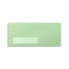 LUX Pastels Moistenable Glue #10 Window Envelope, 4 1/2" x 9 1/2", Pastel Green, 250/Box (4058-250)* Window